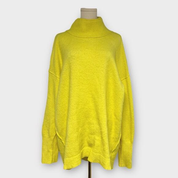 Free People Afterglow Oversized Mockneck Sweater Size XS - Picture 2 of 7